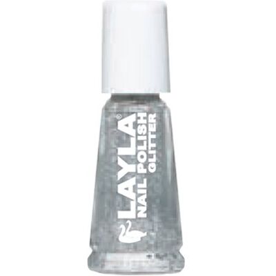 LAYLA COSMETICS Argento Glitter Emaille Maniküre-Nagel-Kunst LAYLA COSMETICS Argento Glitter Emaille Maniküre-Nagel-Kunst
