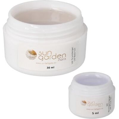 Sun Gel di Base UV 30 ml + Gel di Sigillatura 5 ml Set di 2 Pezzi per Unghie Sun Gel di Base UV 30 ml + Gel di Sigillatura 5 ml Set di 2 Pezzi per Unghie