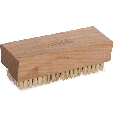 Niyok ® Spazzola per lavaggio a mano grossolana • Spazzola a mano in legno di faggio FSC con setole naturali robuste • Spazzola a mano per una pulizia accurata • Spazzola per unghie in legno di faggio Niyok ® Spazzola per lavaggio a mano grossolana • Spazzola a mano in legno di faggio FSC con setole naturali robuste • Spazzola a mano per una pulizia accurata • Spazzola per unghie in legno di faggio