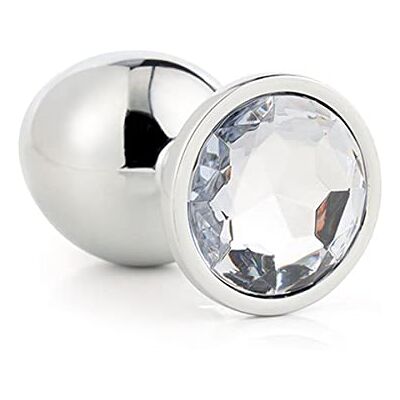 DREAM TOYS Gleaming Love Silver Plug Large DREAM TOYS Gleaming Love Silver Plug Large