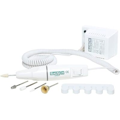 PETER BAUSCH Attrezzo elettrico per manicure/pedicure, 5 accessori per levigatura, limatura, lucidatura a mano e unghie dei piedi, rimozione di calli e punti di pressione, cura delle unghie, PETER BAUSCH Attrezzo elettrico per manicure/pedicure, 5 accessori per levigatura, limatura, lucidatura a mano e unghie dei piedi, rimozione di calli e punti di pressione, cura delle unghie,