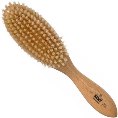 KENT brushes Finest OVAL satin Wood White Bristle Brush for Ladies KENT brushes Finest OVAL satin Wood White Bristle Brush for Ladies