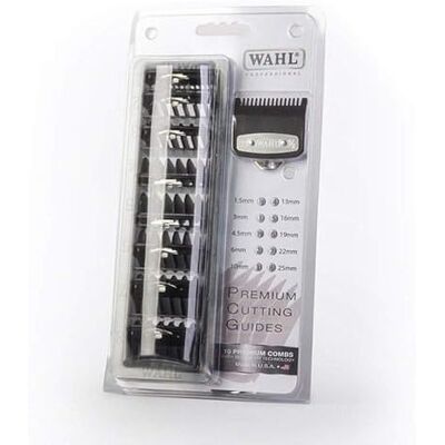 Wahl Premium Comb Set 1-8, 0.5 & 1.5 for Taper Clippers in Caddy Wahl Premium Comb Set 1-8, 0.5 & 1.5 for Taper Clippers in Caddy