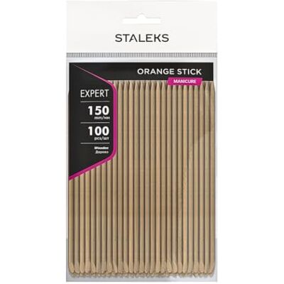 Staleks PRO 100 bastoncini in legno d'arancio, 15 cm, per manicure, pedicure, nail art e fai da te. Staleks PRO 100 bastoncini in legno d'arancio, 15 cm, per manicure, pedicure, nail art e fai da te.