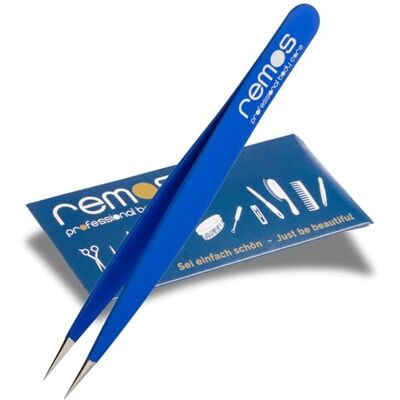 remos professional body care Pinzetta per schegge in acciaio inox con punta fine Blu remos professional body care Pinzetta per schegge in acciaio inox con punta fine Blu