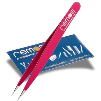 remos professional body care Pinzetta per schegge in acciaio inox con punta fine Fucsia remos professional body care Pinzetta per schegge in acciaio inox con punta fine Fucsia