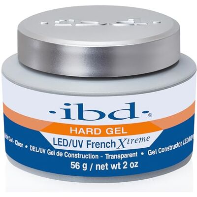 IBD Hard Gel LED/UV French Xtreme Clear, 56 g MADE IN USA Gel premium per la ricostruzione delle unghie in gel. IBD Hard Gel LED/UV French Xtreme Clear, 56 g MADE IN USA Gel premium per la ricostruzione delle unghie in gel.