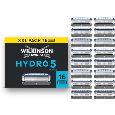 Wilkinson Sword Hydro 5, rasoio uomo, confezione da 16 ricariche Wilkinson Sword Hydro 5, rasoio uomo, confezione da 16 ricariche