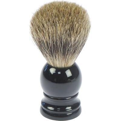 Fantasia Spazzola da barba di rasatura della barra della barra della barra del marchio, soffitto puro, nero, manico in plastica, H, anello Fantasia Spazzola da barba di rasatura della barra della barra della barra del marchio, soffitto puro, nero, manico in plastica, H, anello