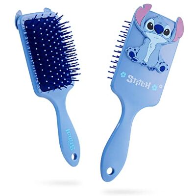 Disney Stitch Spazzola per Capelli Donna Bambina Wet Brush Districante Spazzola Piatta Scioglinodi per Capelli Bagnati e Asciutti Minnie Marie Baby Yoda Stitch Gadget (Blu Stitch) Disney Stitch Spazzola per Capelli Donna Bambina Wet Brush Districante Spazzola Piatta Scioglinodi per Capelli Bagnati e Asciutti Minnie Marie Baby Yoda Stitch Gadget (Blu Stitch)