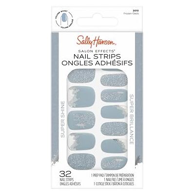 Sally Hansen Strisce Smalto Effetto Salone, Frozen Oasis Sally Hansen Strisce Smalto Effetto Salone, Frozen Oasis