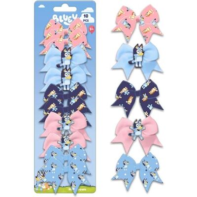 CERDÁ LIFE'S LITTLE MOMENTS Bluey Set di bellezza accessori Fiocchi per bambini con design colorato di Bluey e Bingo Kit per ragazze con 10 pezzi per capelli CERDÁ LIFE'S LITTLE MOMENTS Bluey Set di bellezza accessori Fiocchi per bambini con design colorato di Bluey e Bingo Kit per ragazze con 10 pezzi per capelli