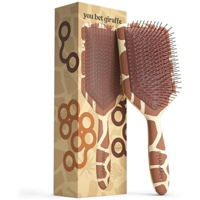 FRAMAR Spazzola Paddle per Capelli Spessi, Hair Brush, Spazzola Giraffe per Donne e Uomini, Detangler per Capelli Bagnati FRAMAR Spazzola Paddle per Capelli Spessi, Hair Brush, Spazzola Giraffe per Donne e Uomini, Detangler per Capelli Bagnati