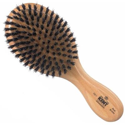 KENT Finest Men' s Range OVAL Club Style in legno di faggio e con setole naturali nero KENT Finest Men' s Range OVAL Club Style in legno di faggio e con setole naturali nero