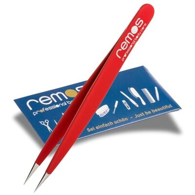 remos professional body care Pinzetta per schegge in acciaio inox con punta fine Rosso remos professional body care Pinzetta per schegge in acciaio inox con punta fine Rosso