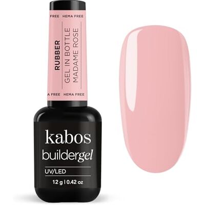 Kabos Gel Costruttore Rubber Bottiglia Madame Rose 12g – Gel Ricostruzione Unghie Beige, Auto Livellante, Senza Limatura, Allungamento 5mm UV LED Kabos Gel Costruttore Rubber Bottiglia Madame Rose 12g – Gel Ricostruzione Unghie Beige, Auto Livellante, Senza Limatura, Allungamento 5mm UV LED