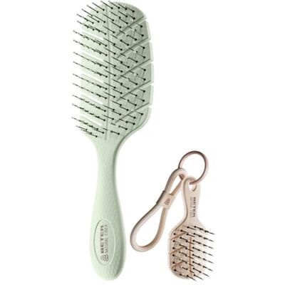Beter Spazzola scheletrica anti-strappi Natural Fiber + Charm mini, districante, anti-nodi e anti-rottura, ecologica Beter Spazzola scheletrica anti-strappi Natural Fiber + Charm mini, districante, anti-nodi e anti-rottura, ecologica