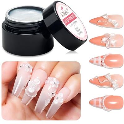 AIMEILI Sculpture Gel 3D Non Appiccicoso per Unghie Fai da Te Rafforza Duro per Intaglio, Pittura, Stampaggio e Decorazione Manicure Gel Solido AIMEILI Sculpture Gel 3D Non Appiccicoso per Unghie Fai da Te Rafforza Duro per Intaglio, Pittura, Stampaggio e Decorazione Manicure Gel Solido