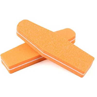 GIUPLOKID Blocco levigante per unghie, Blocchi tampone for lima for unghie in spugna multicolore da 50 pezzi, grana 100/180(Oranje) GIUPLOKID Blocco levigante per unghie, Blocchi tampone for lima for unghie in spugna multicolore da 50 pezzi, grana 100/180(Oranje)