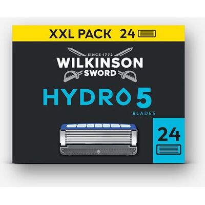 Wilkinson Sword Hydro 5, rasoio uomo, formato XXL da 24 ricariche Wilkinson Sword Hydro 5, rasoio uomo, formato XXL da 24 ricariche