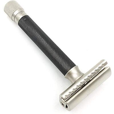 rasoio di sicurezza variant manico nero + 5 lamette da barba parker rasoio di sicurezza variant manico nero + 5 lamette da barba parker
