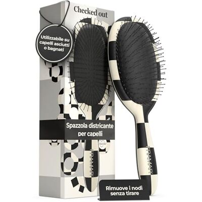 FRAMAR Spazzola Capelli Bagnati Spazzola Districante Per, A Scacchi Capelli Ricci, Hair Brush, Spazzola Anticrespo E Anti Nodi FRAMAR Spazzola Capelli Bagnati Spazzola Districante Per, A Scacchi Capelli Ricci, Hair Brush, Spazzola Anticrespo E Anti Nodi