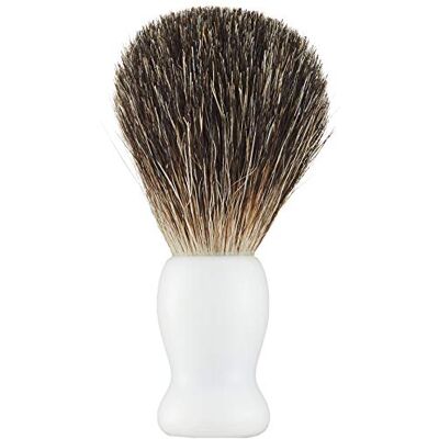 Golddachs Pennello da barba, 100% setole di tasso, colore: bianco Golddachs Pennello da barba, 100% setole di tasso, colore: bianco