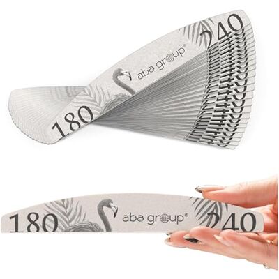 ABA GROUP Fresa Unghie Lime per Unghie Lime per Unghie Standard (4mm) 25 Pezzi Punte Fresa Unghie Professionale Set per Unghie Doppia Faccia Lima per Unghie 180/240 Forma Mezzaluna ABA GROUP Fresa Unghie Lime per Unghie Lime per Unghie Standard (4mm) 25 Pezzi Punte Fresa Unghie Professionale Set per Unghie Doppia Faccia Lima per Unghie 180/240 Forma Mezzaluna