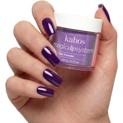Kabos Magic Dip System Dipping Powder 028 Violet 20 g Polvere Acrilica Rinforzo Naturale, Colore Intenso e Lunga Durata, Senza Lampada UV/LED Kabos Magic Dip System Dipping Powder 028 Violet 20 g Polvere Acrilica Rinforzo Naturale, Colore Intenso e Lunga Durata, Senza Lampada UV/LED