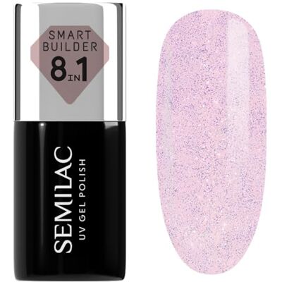 Semilac 806 Smart Builder Glitter Delicate Rosa 7 ml Semilac 806 Smart Builder Glitter Delicate Rosa 7 ml