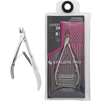 Staleks Pro Tronchesina Professionale per Cuticole (Lunghezza Lama 8 mm) EXPERT 20, NE-20-8 Staleks Pro Tronchesina Professionale per Cuticole (Lunghezza Lama 8 mm) EXPERT 20, NE-20-8