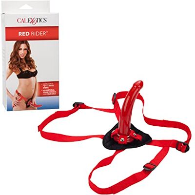 CalExotics Fallo Strap-On "Sophia's Rider" Rosso 18 X 4 cm CalExotics Fallo Strap-On "Sophia's Rider" Rosso 18 X 4 cm