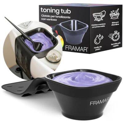FRAMAR Toning Tub Ciotola Tinta Capelli Ciotola Per Tinta 2 Pezzi Capelli, Ciotola Per Tintura, Ciotole Parrucchiere, Tinta Per Capelli, Accessori Parrucchiere, Ciotola Per Toner Capelli FRAMAR Toning Tub Ciotola Tinta Capelli Ciotola Per Tinta 2 Pezzi Capelli, Ciotola Per Tintura, Ciotole Parrucchiere, Tinta Per Capelli, Accessori Parrucchiere, Ciotola Per Toner Capelli