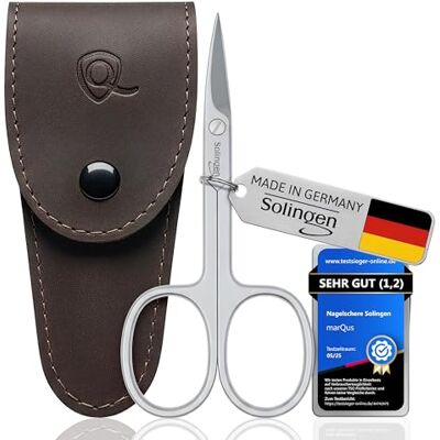 marQus Forbici per Unghie – Extra affilate con taglio curvo, perfette per mani e piedi. Fornite con custodia pratica e adatte anche per mancini. Qualità tedesca per un taglio preciso e sicuro marQus Forbici per Unghie – Extra affilate con taglio curvo, perfette per mani e piedi. Fornite con custodia pratica e adatte anche per mancini. Qualità tedesca per un taglio preciso e sicuro