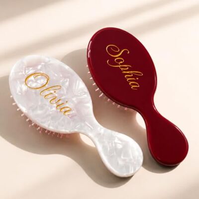ART Spazzola Capelli Mini Acetato Personalizzata Per Donne Con Nome Dorato Spazzola Imbottita Portatile Pettine Districante Massaggio Cuoio Capelluto Regalo Personalizzato Per Compleanno Damigella ART Spazzola Capelli Mini Acetato Personalizzata Per Donne Con Nome Dorato Spazzola Imbottita Portatile Pettine Districante Massaggio Cuoio Capelluto Regalo Personalizzato Per Compleanno Damigella