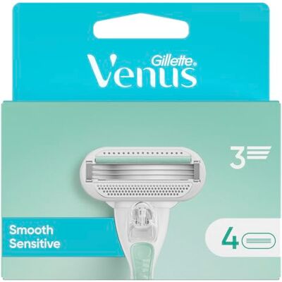 Gillette Smooth Sensitive Da Donna Ricariche Per Lame x 4 Gillette Smooth Sensitive Da Donna Ricariche Per Lame x 4