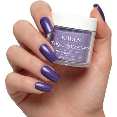 Kabos Magic Dip System Dipping Powder 027 Purple Shimmer 20 g Polvere Acrilica Kabos Magic Dip System Dipping Powder 027 Purple Shimmer 20 g Polvere Acrilica