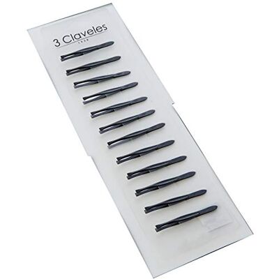 3 Claveles pinza larga, Nero 8 cm – 12 pezzi 3 Claveles pinza larga, Nero 8 cm – 12 pezzi