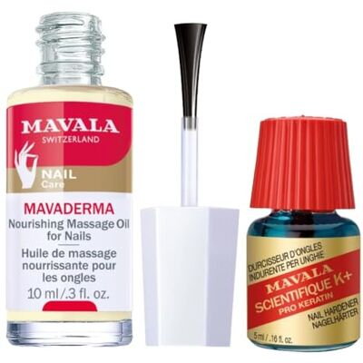 MAVALA Mavaderma & Scientifique K+ – Set di 2 Trattamenti per Unghie e Cuticole – Idrata, Ripara e Rinforza Unghie Fragili e Pelle Secca – Risultati Efficaci e Duraturi MAVALA Mavaderma & Scientifique K+ – Set di 2 Trattamenti per Unghie e Cuticole – Idrata, Ripara e Rinforza Unghie Fragili e Pelle Secca – Risultati Efficaci e Duraturi