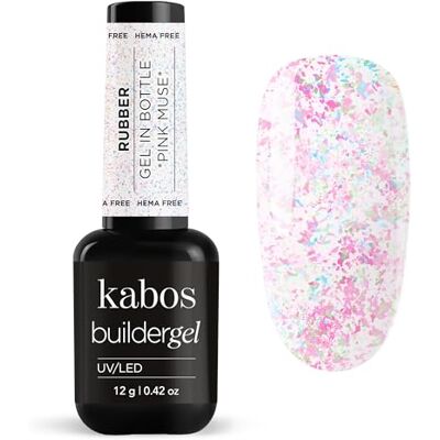 Kabos Gel Costruttore Rubber Bottiglia Pink Muse 12g – Gel Ricostruzione Unghie Glitter, Auto Livellante, Senza Limatura, Allungamento 5mm UV LED Kabos Gel Costruttore Rubber Bottiglia Pink Muse 12g – Gel Ricostruzione Unghie Glitter, Auto Livellante, Senza Limatura, Allungamento 5mm UV LED