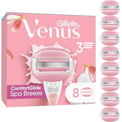 Gillette Venus ComfortGlide Spa Breeze Lamette di Rasoio - Lamette di Rasoio Gillette Venus ComfortGlide Spa Breeze Lamette di Rasoio - Lamette di Rasoio