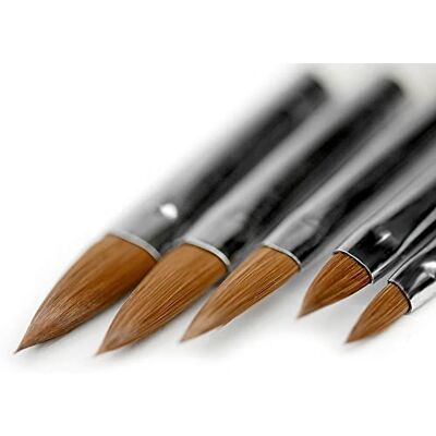 KADS , set di 5 pennelli per nail art. Set professionale per decorare e dipingere le unghie, con pennelli per disegni dettagliati e per realizzare pois KADS , set di 5 pennelli per nail art. Set professionale per decorare e dipingere le unghie, con pennelli per disegni dettagliati e per realizzare pois