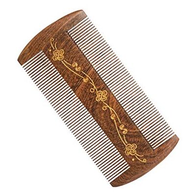 HDBCYUAZ Pocket Wooden Pettine Natural Sandalo Super Stretto Stretto Pettine for i denti in legno senza pinzette statiche Bearb Comb Combattono strumenti for parrucchieri Pettine per capelli(B) HDBCYUAZ Pocket Wooden Pettine Natural Sandalo Super Stretto Stretto Pettine for i denti in legno senza pinzette statiche Bearb Comb Combattono strumenti for parrucchieri Pettine per capelli(B)