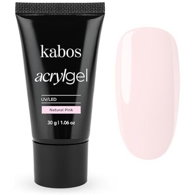 Kabos Gel Acrilico 2in1 UV/LED Natural Pink 30g Acrylgel Rosa, Alta Copertura, Autolivellante, Lunga Durata, Senza Sostanze Tossiche Kabos Gel Acrilico 2in1 UV/LED Natural Pink 30g Acrylgel Rosa, Alta Copertura, Autolivellante, Lunga Durata, Senza Sostanze Tossiche