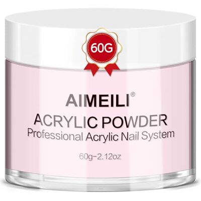 AIMEILI Polvere Acrilica Unghie 60g Polvere per Unghie Ricostruzione Rosa Polvere Acrilica Rosa per Unghie Extension, Scultura 3D, French Nails, Decorazioni Nail Art Acrylic Powder per Salone di Casa AIMEILI Polvere Acrilica Unghie 60g Polvere per Unghie Ricostruzione Rosa Polvere Acrilica Rosa per Unghie Extension, Scultura 3D, French Nails, Decorazioni Nail Art Acrylic Powder per Salone di Casa