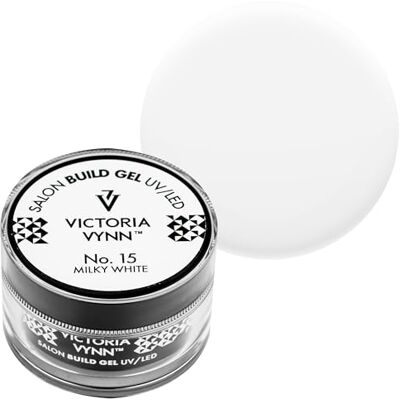 VICTORIA VYNN Build Gel UV/LED GEL BUILDER Estensione per la costruzione delle unghie (n. 15 Bianco Latte, 15ml) VICTORIA VYNN Build Gel UV/LED GEL BUILDER Estensione per la costruzione delle unghie (n. 15 Bianco Latte, 15ml)
