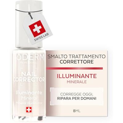PODERM Smalto Trattamento Unghie Correttivo & Perfezionatore – Illuminante 8 ML Esalta Brillantezza Naturale Micro-minerali Riflettenti Luce Sviluppato da Podologo in Svizzera PODERM Smalto Trattamento Unghie Correttivo & Perfezionatore – Illuminante 8 ML Esalta Brillantezza Naturale Micro-minerali Riflettenti Luce Sviluppato da Podologo in Svizzera