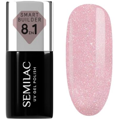 Semilac Smart Builder 805 Glitter Dirty Nude Rose 7 ml Semilac Smart Builder 805 Glitter Dirty Nude Rose 7 ml