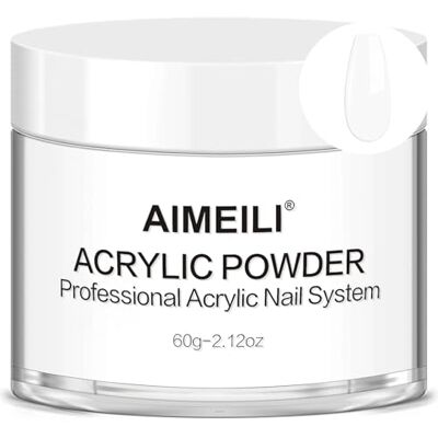 AIMEILI Polvere Acrilica Unghie 60g Polvere per Unghie Ricostruzione Bianca Polvere Acrilica Bianca per Unghie Extension, Scultura 3D, French Nails, Decorazioni Nail Art Acrylic Powder AIMEILI Polvere Acrilica Unghie 60g Polvere per Unghie Ricostruzione Bianca Polvere Acrilica Bianca per Unghie Extension, Scultura 3D, French Nails, Decorazioni Nail Art Acrylic Powder