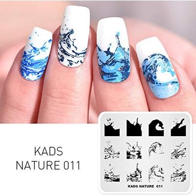 KADS NailArt Stamping Plate Timbro DIY Image Template Manicure Stencil Tool Piatto Oceno Natura (NA011) KADS NailArt Stamping Plate Timbro DIY Image Template Manicure Stencil Tool Piatto Oceno Natura (NA011)